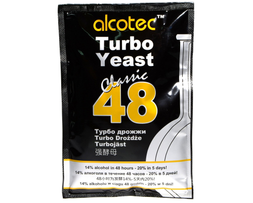 Дрожжи спиртовые Alcotec Turbo Yeast Classic 48, 135 гр.