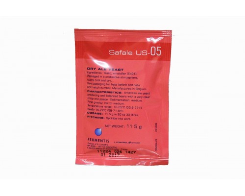 Дрожжи пивные Fermentis Safale US-05, 11,5 гр.