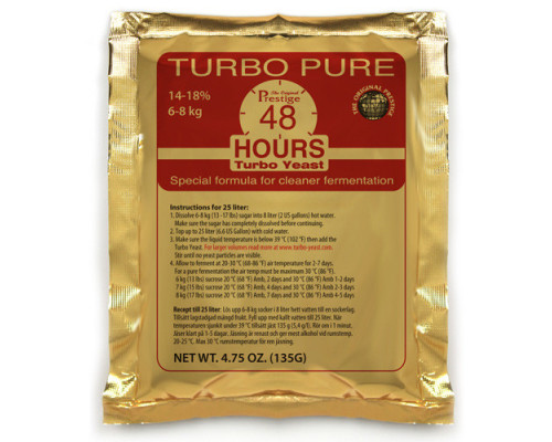 Дрожжи сухие активные Prestig Turbo Pure 48 Hours/18%