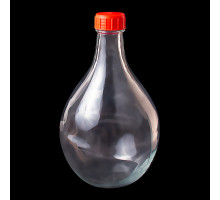 Бутыль 3 л Дамижана, прозрачная, с крышкой