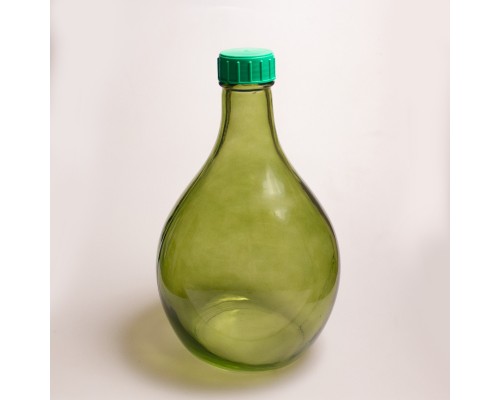 Бутыль 5 л Дамижана Зеленая, с крышкой