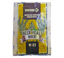 Дрожжи пивные для пшеничного W-03 ТМ DRINKIT, 12гр