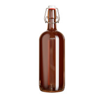 Бутылка бугельная пивная темное стекло 1л. П-32-1000