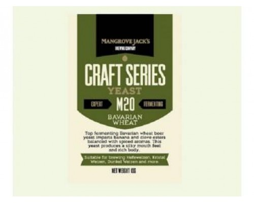 Дрожжи пивные Mangrove Jacks Bavarian Wheat M20, 10 гр.